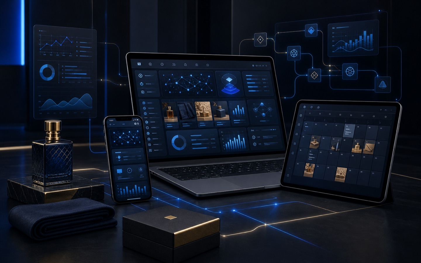 Social Media AI Agent visualization